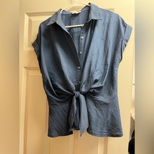 Shop the Cue gray blue brand new shirt!
